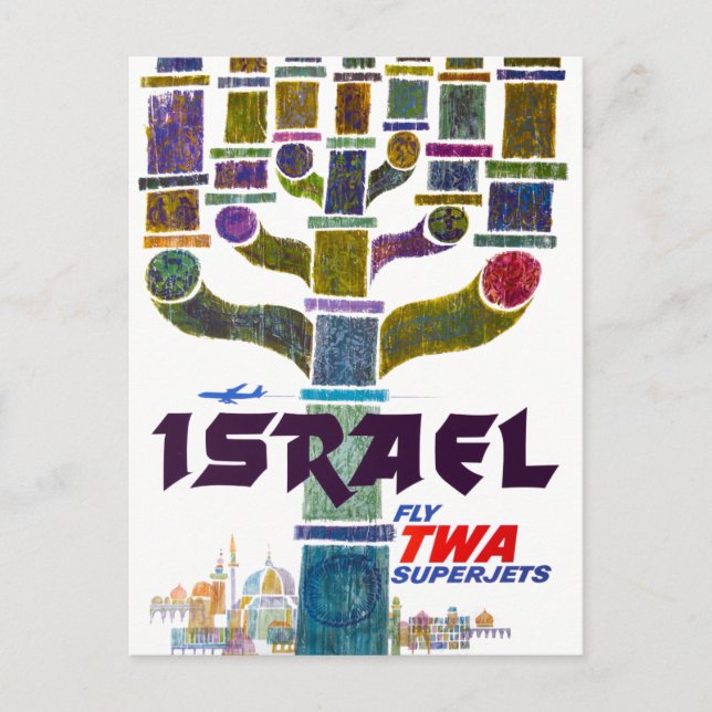 Postal Viaje de Israel de época (Anverso)