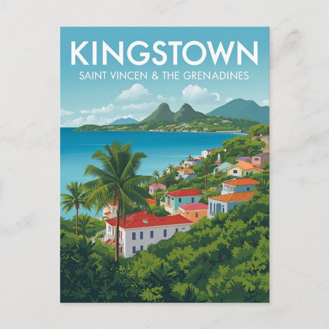 Postal Viaje de Kingstown (Anverso)