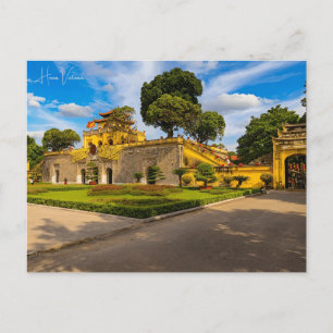 Postal Viaje de la ciudad de hanoi vietnam vacaciones ret