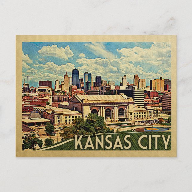 Postal Viaje de la ciudad de Kansas (Anverso)