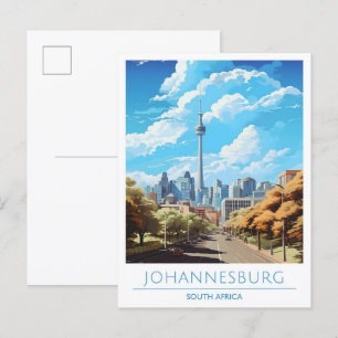 Postal Viaje de la cosecha de Johannesburgo Sudáfrica