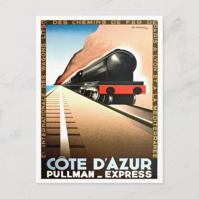 Postal Viaje de la Costa Azul (Anverso)