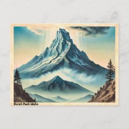 Postal Viaje de la época de Borah Peak Idaho