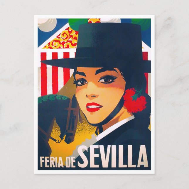 Postal Viaje de la Feria de Sevilla España 1969 (Anverso)