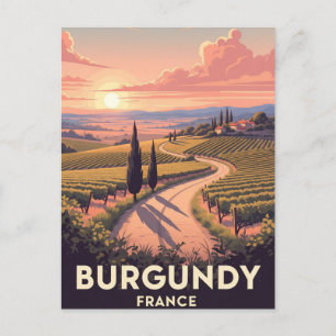 Postal Viaje de la Francia de Borgoña