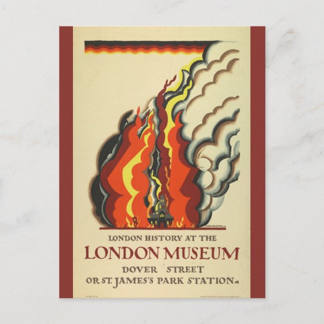 Postal Viaje de la historia británica de Londres (Anverso)