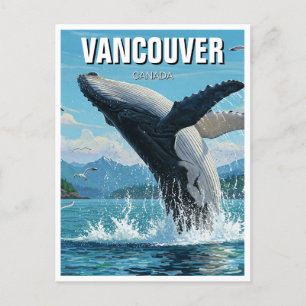 Postal Viaje de la isla de Vancouver Humpback