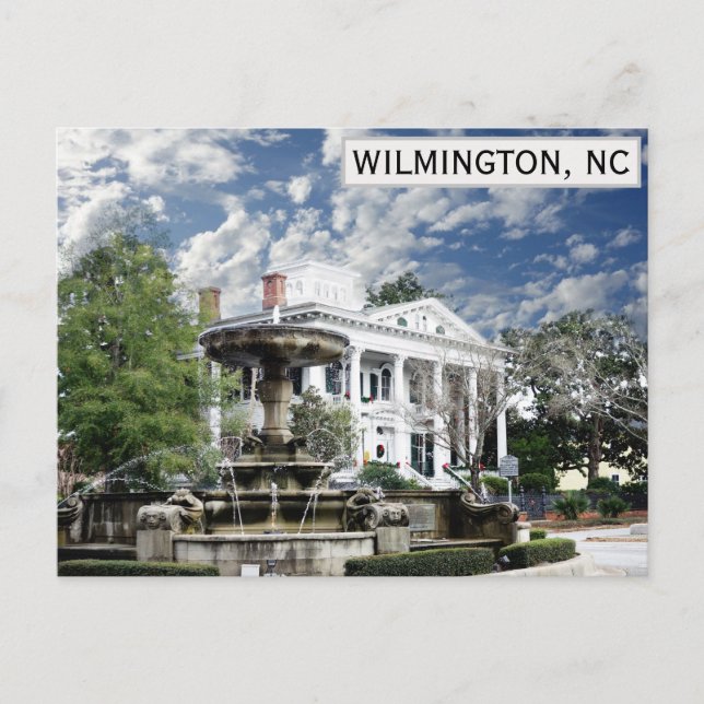 Postal Viaje de la mansión de Bellamy de Wilmington North (Anverso)