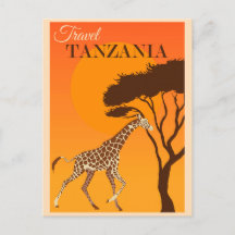 Viaje de la novela Tanzania África Giraffe