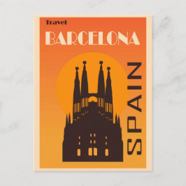 Postal Viaje de la Sagrada Familia en Barcelona