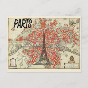Postal Viaje de la Torre Eiffel de París