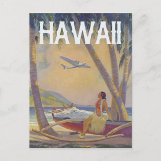 Postal Viaje de la vieja hawaiana - Bailarina hula hawaia