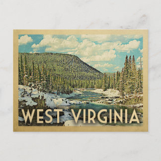Postal Viaje de la Vintage de Virginia Occidental Natural