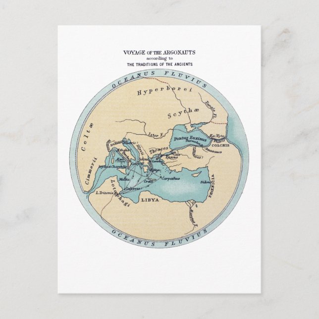 POSTAL VIAJE DE LOS ARGONAUTAS (Anverso)