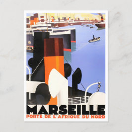 Postal Viaje de Marseille France vintage