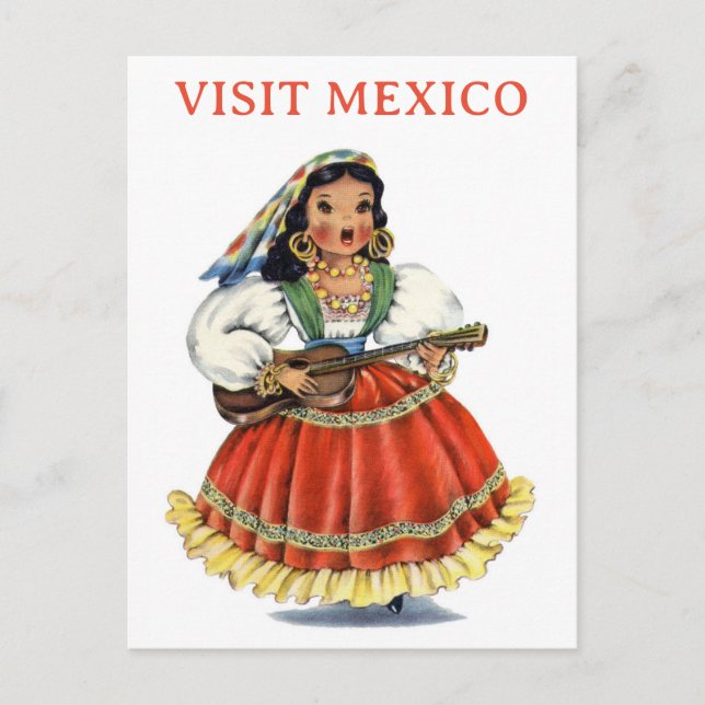 Postal Viaje de mexicana a la visitante (Anverso)