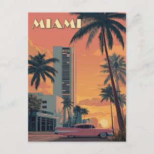 Postal Viaje de Miami Florida
