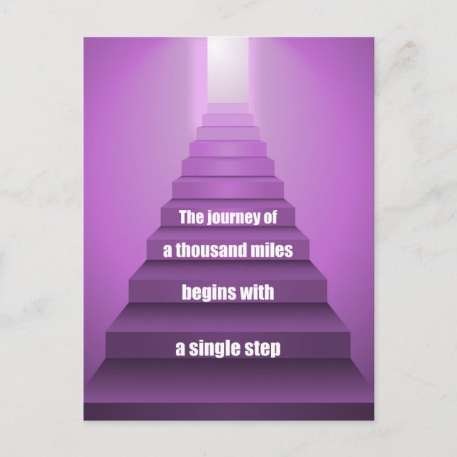 Postal Viaje De Mil Millas (Anverso)