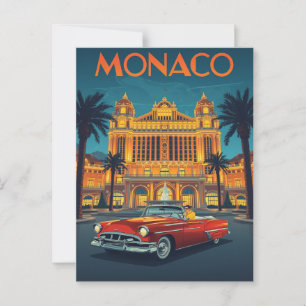 Postal Viaje de Mónaco Monte Carlo
