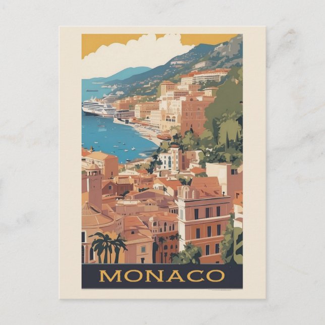 Postal Viaje de Mónaco Monte Carlo (Anverso)