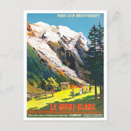 Postal Viaje de Mont Blanc France