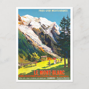 Postal Viaje de Mont Blanc France