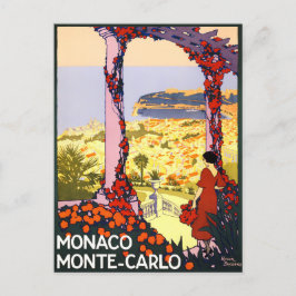 Postal Viaje de Montecarlo Mónaco Francia