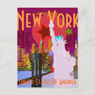 Postal Viaje de Nueva York