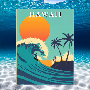 Postal Viaje de olas y atardeceres para el surf en Hawaii