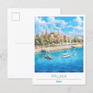 Postal Viaje de Palma España Vintage