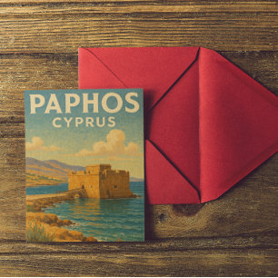 Postal Viaje de Paphos Cyprus fort