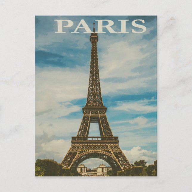 Postal Viaje de París (Anverso)