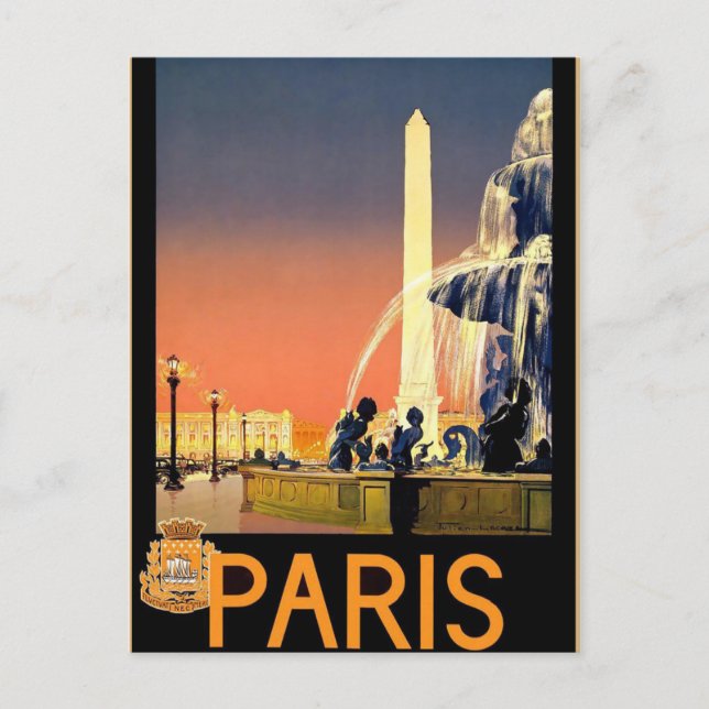 Postal Viaje de París (Anverso)
