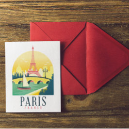 Postal Viaje de París Francia