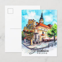 Viaje de pintura de color de agua de Swidnica Pola