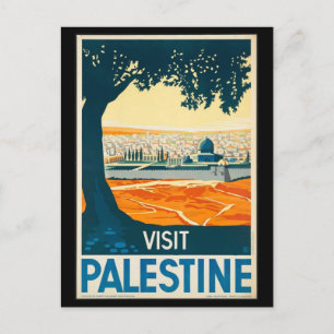 Postal Viaje de postal-Palestina