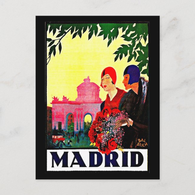 Postal Viaje de Postcard-Vintage-Madrid (Anverso)