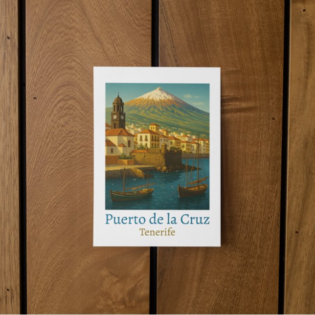 Postal Viaje de Puerto de la Cruz Tenerife (Vintage Puerto de la Cruz Tenerife Travel Postcard)