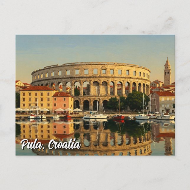 Postal Viaje de Pula Croacia (Anverso)