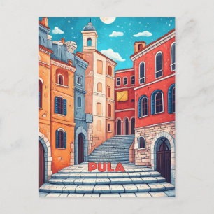 Postal Viaje de Pula Croacia