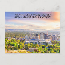 Viaje de recuerdo de postcard Salt Lake City Utah