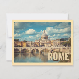 Postal Viaje de Roma Vintage