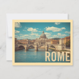 Postal Viaje de Roma Vintage