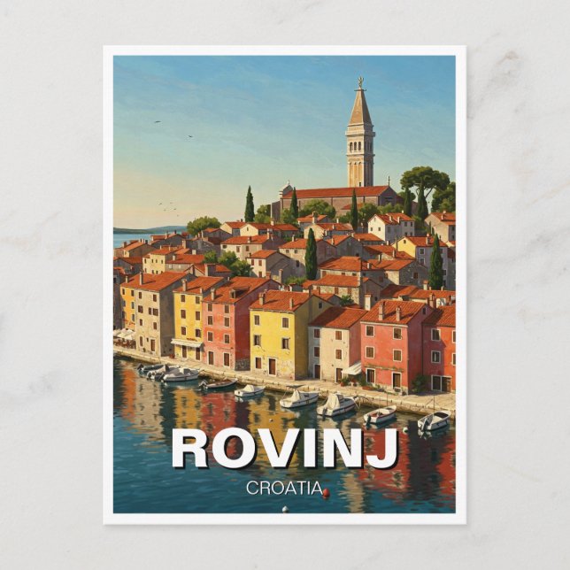 Postal Viaje de Rovinj Croatia (Anverso)