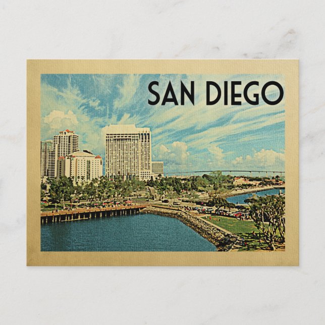 Postal Viaje de San Diego California (Anverso)