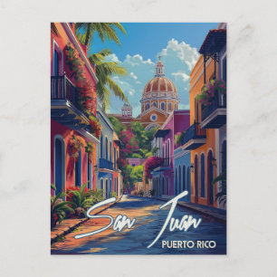 Postal Viaje de San Juan Vintage