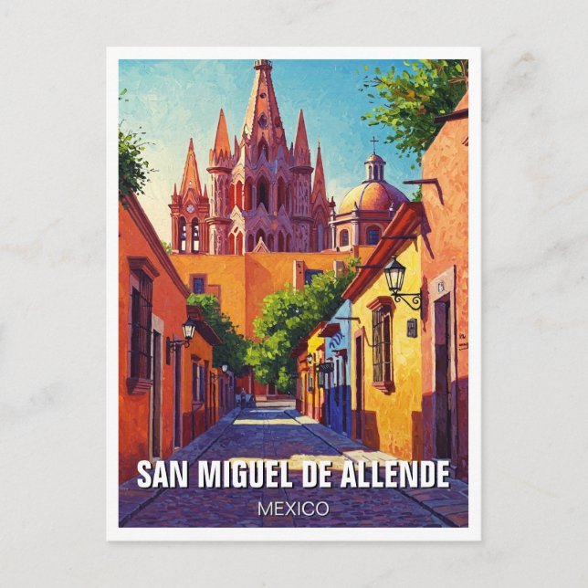 Postal Viaje de San Miguel de Allende México (Anverso)
