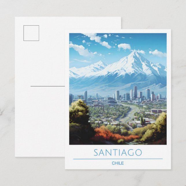 Postal Viaje de Santiago de Chile (Anverso / Reverso)