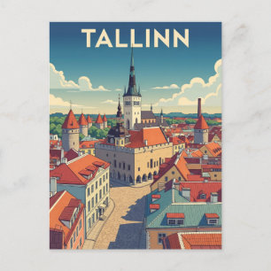 Postal Viaje de Tallín de Viena
