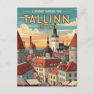 Postal Viaje de Tallín de Viena